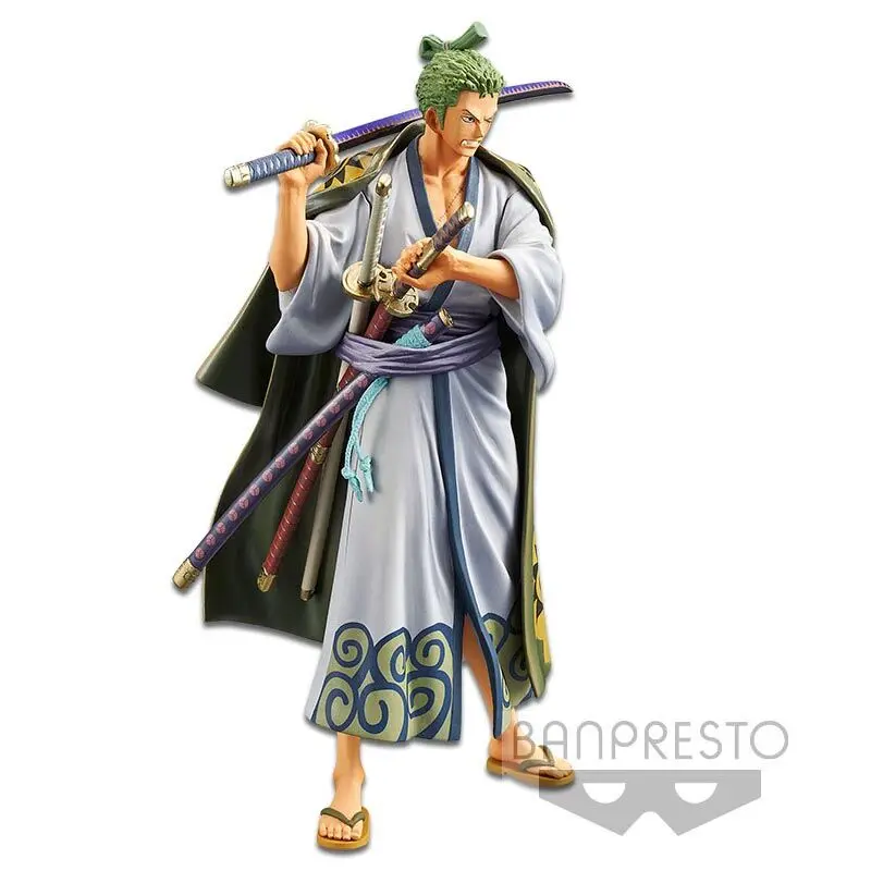 One Piece DXF Grandline Men PVC Statue Wanokuni Vol. 2 Zoro 17 cm product photo