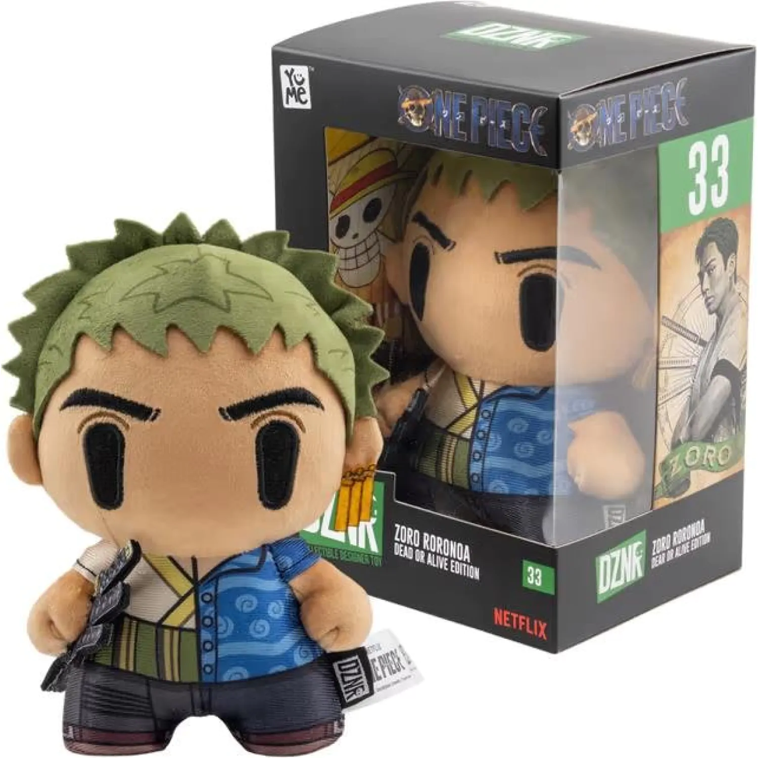 One Piece DZNR Plush Figure Zoro Dead or Alive Edition 18 cm        product photo