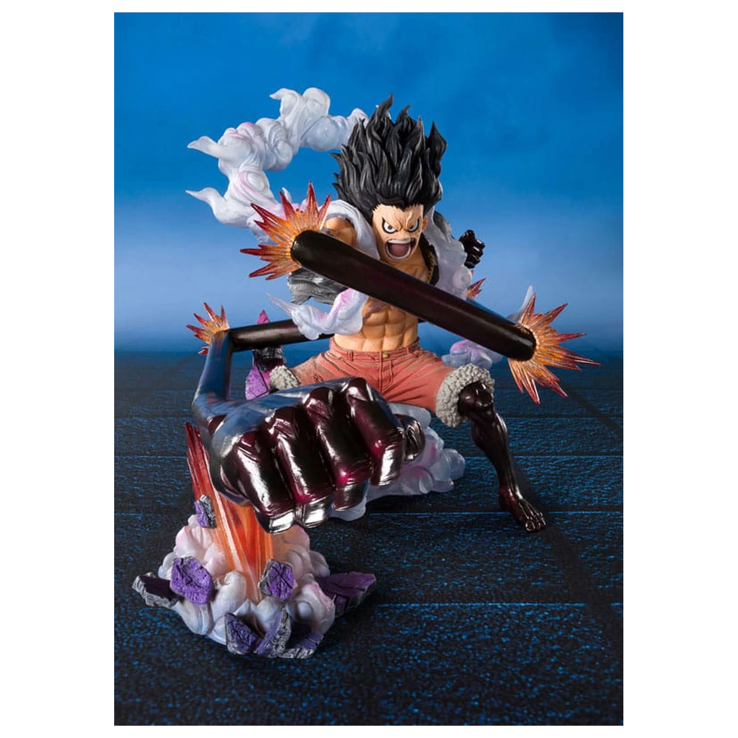 One Piece Figuarts ZERO Extra Battle PVC Statue Monkey D. Luffy Gear 4 Snake Man King Cobra 21 cm product photo