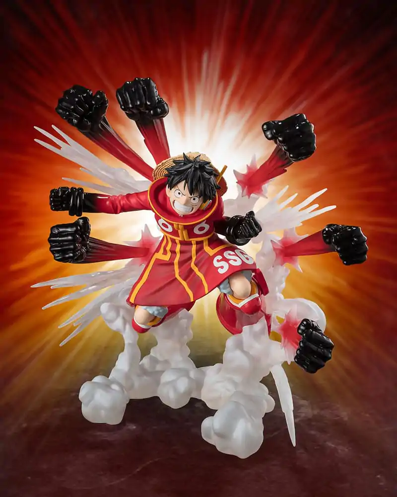 One Piece Figuarts ZERO Extra Battle PVC Statue Monkey D. Luffy -Gum Gum Hawk Gatling- 19 cm termékfotó