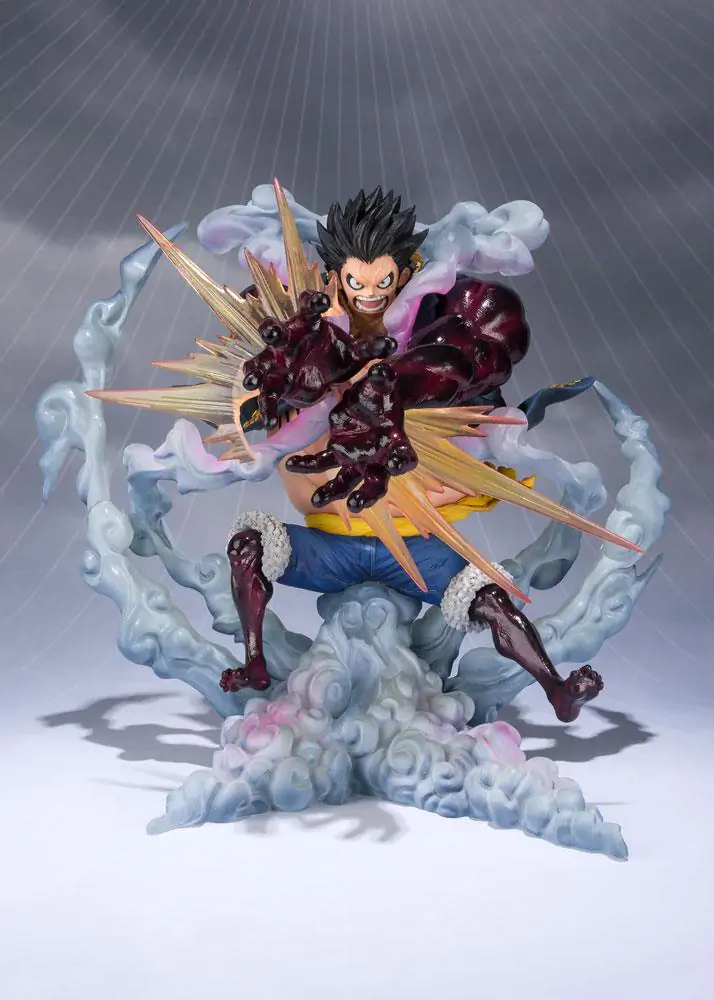 One Piece FiguartsZERO PVC Statue Monkey D. Luffy Gear 4 Leo Bazooka Reissue 18 cm product photo