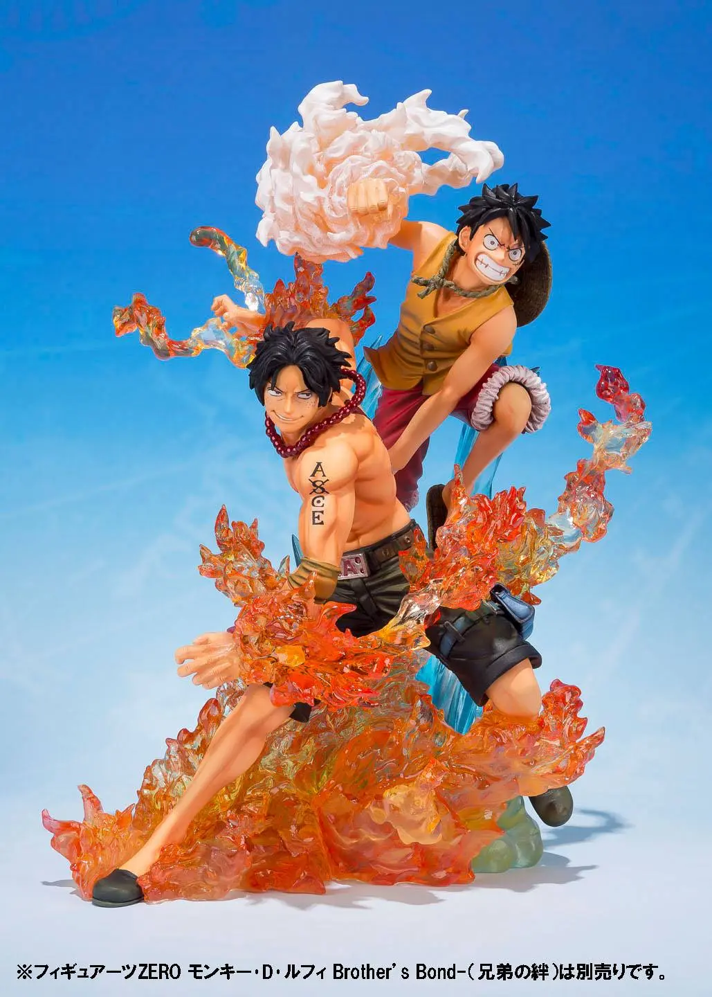 One Piece FiguartsZERO PVC Statue Portgas D. Ace Brother's Bond 16 cm product photo