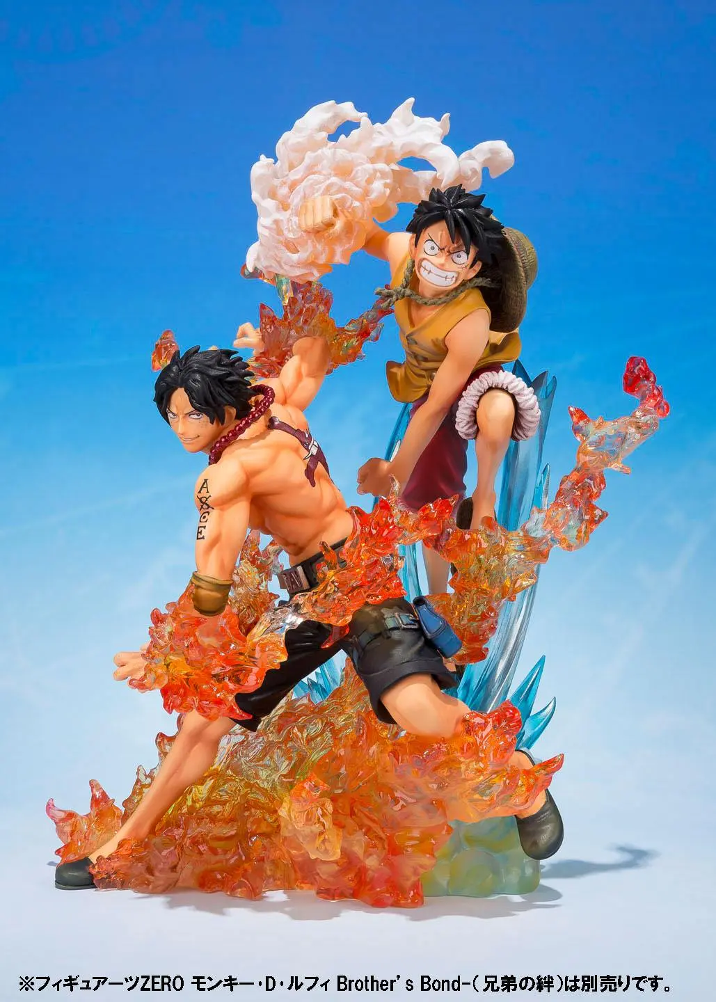 One Piece FiguartsZERO PVC Statue Portgas D. Ace Brother's Bond 16 cm product photo