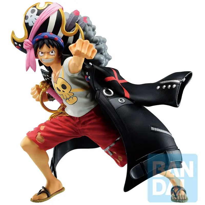 One Piece Film Red D Luffy Monkey Ichibansho figure 13cm product photo