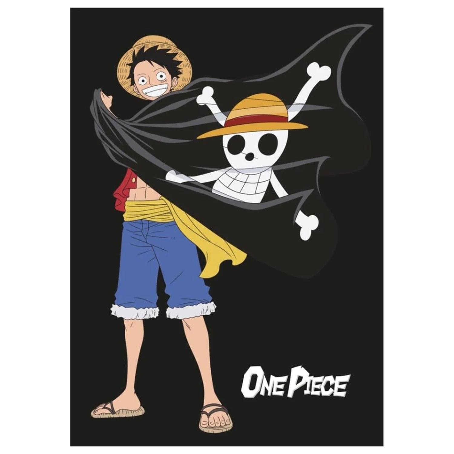 One Piece Flanel Blanket 110x150cm Luffy product photo