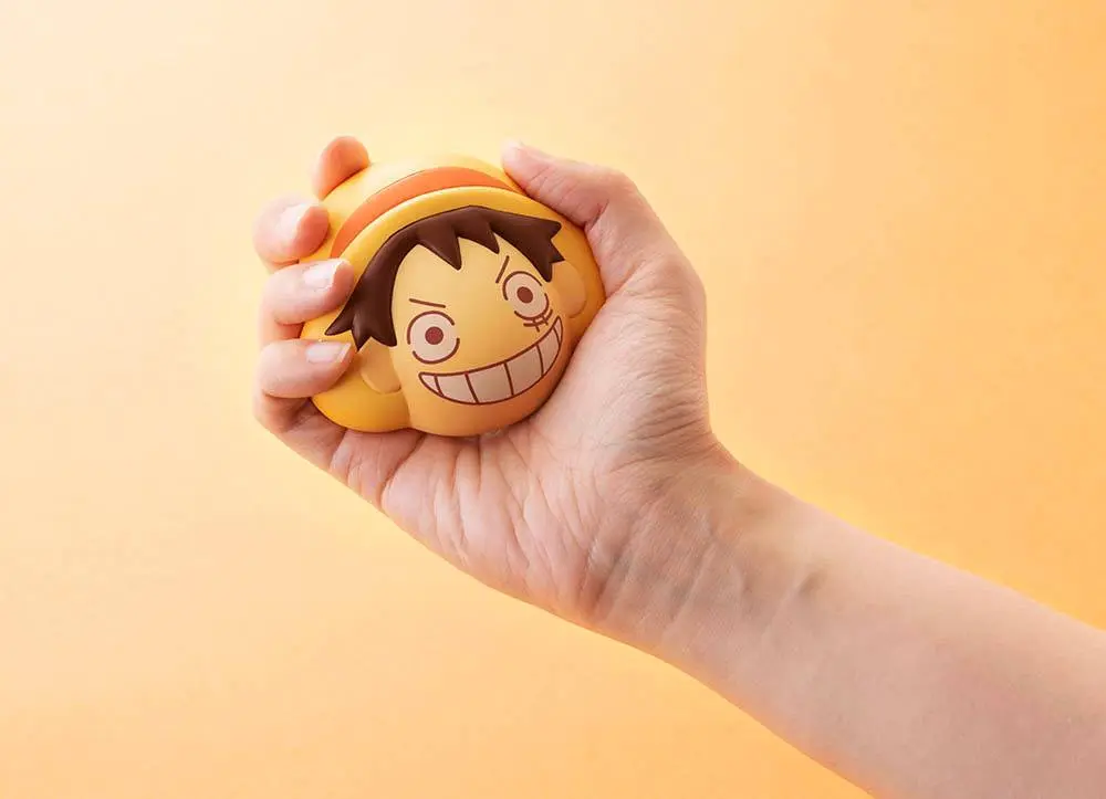 One Piece Fluffy Squeeze Bread Anti-Stress Figure Sanji's Hand Made Bread Fes Luffy 8 cm product photo