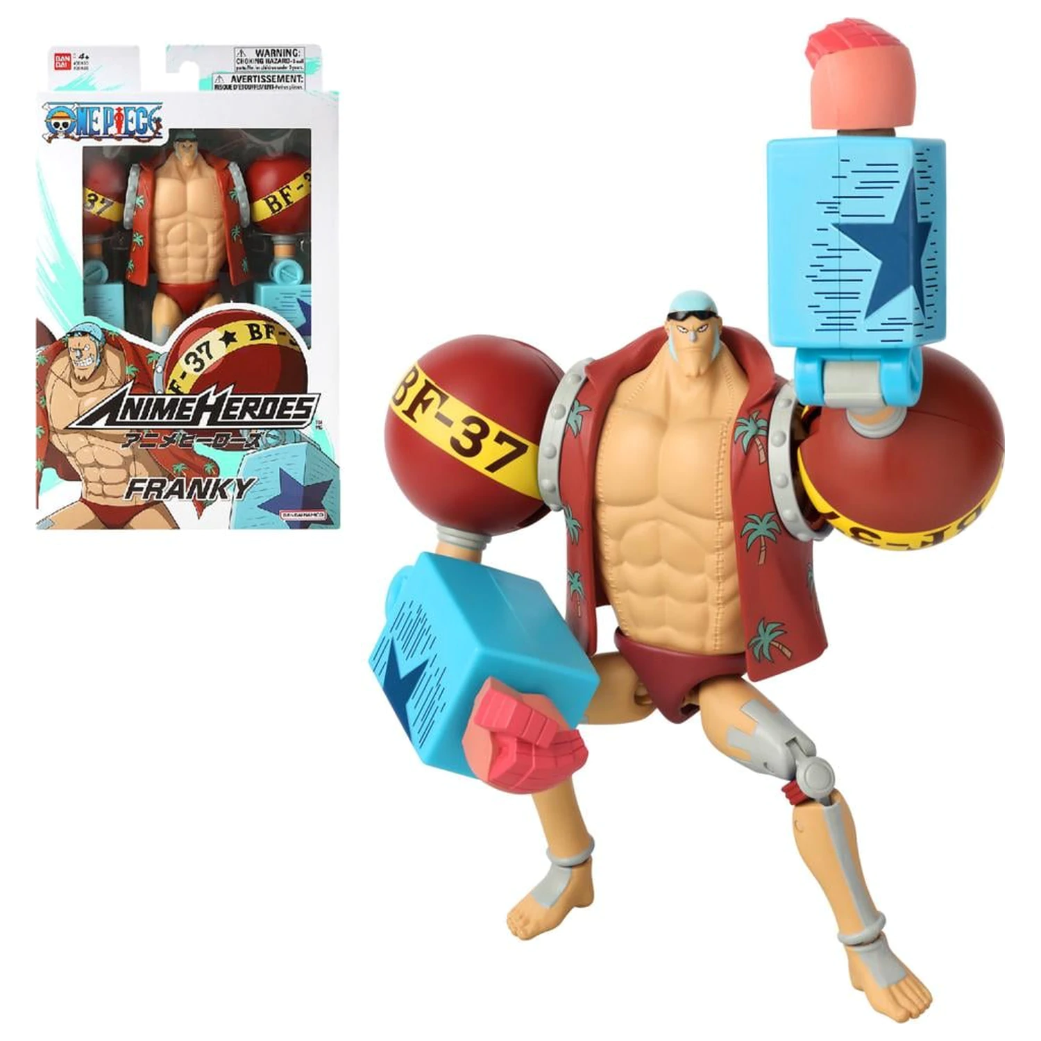 One Piece Franky Figure Anime Heroes 17 cm product photo