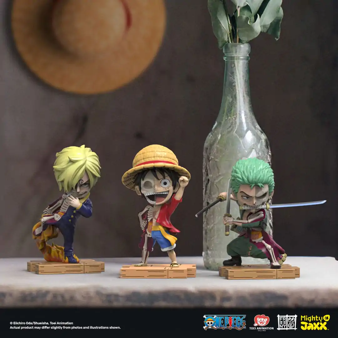 One Piece Freeny's Hidden Dissectables Vinyl Figure Luffy, Zoro and Sanji 10 cm product photo