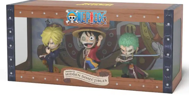 One Piece Freeny's Hidden Dissectables Vinyl Figure Luffy, Zoro and Sanji 10 cm product photo