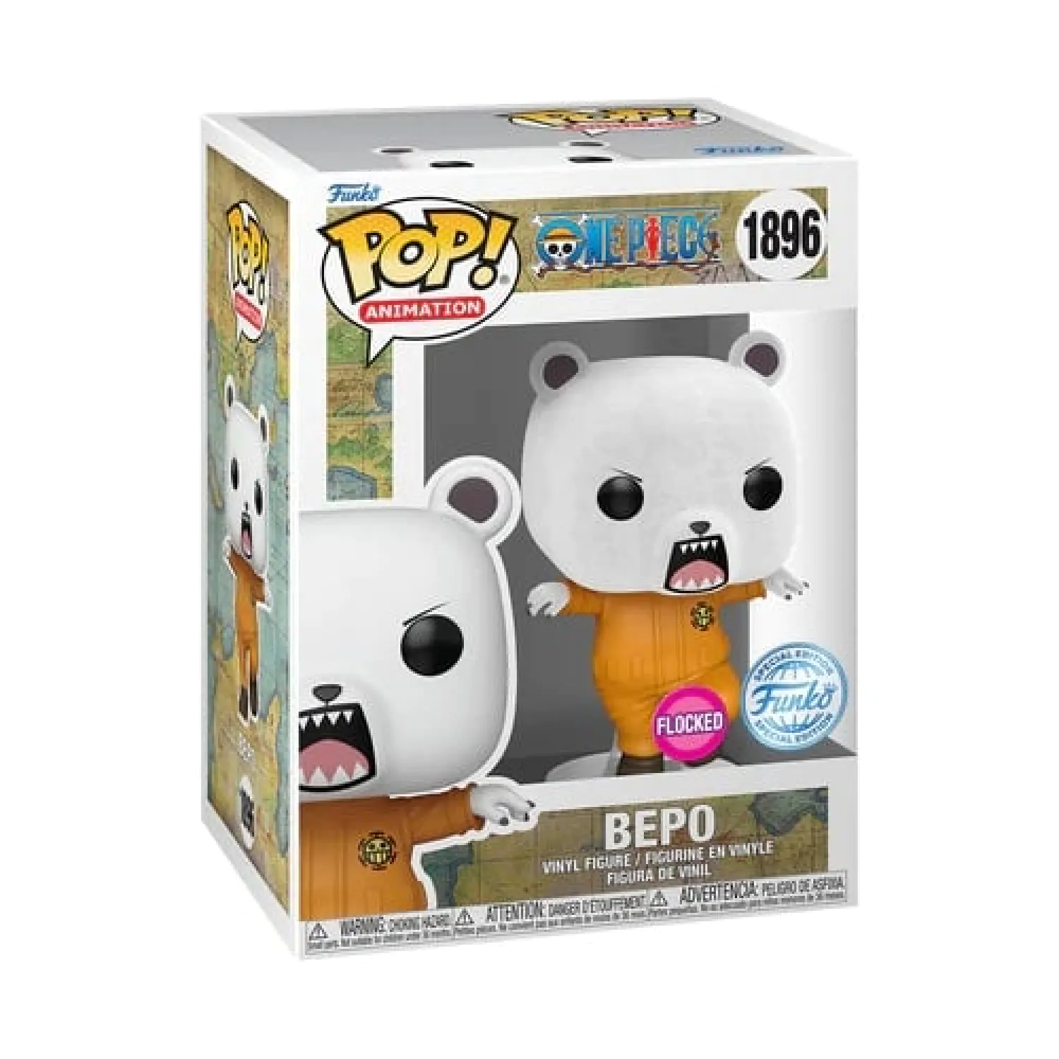One Piece Funko POP! Animation Vinyl Figure Bepo (Flocked) Exclusive 9 cm product photo