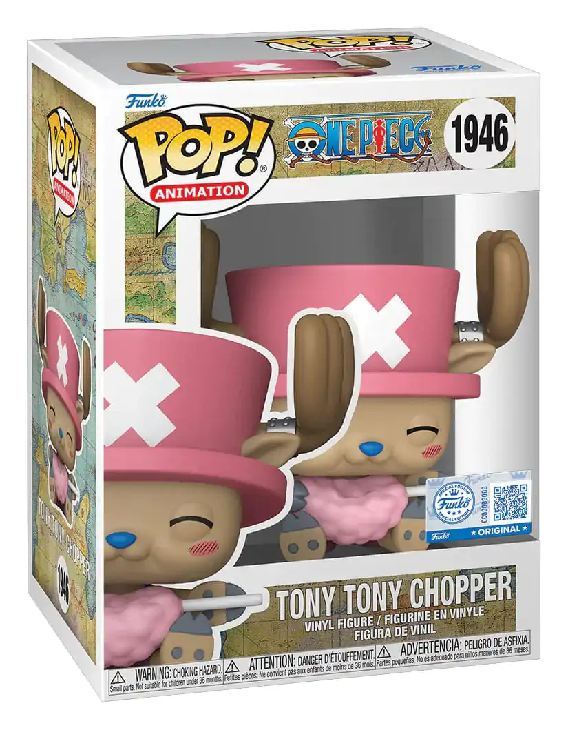 One Piece Funko POP! Movies Vinyl Figure Tony Tony Chopper with Cotton Candy 9 cm product photo