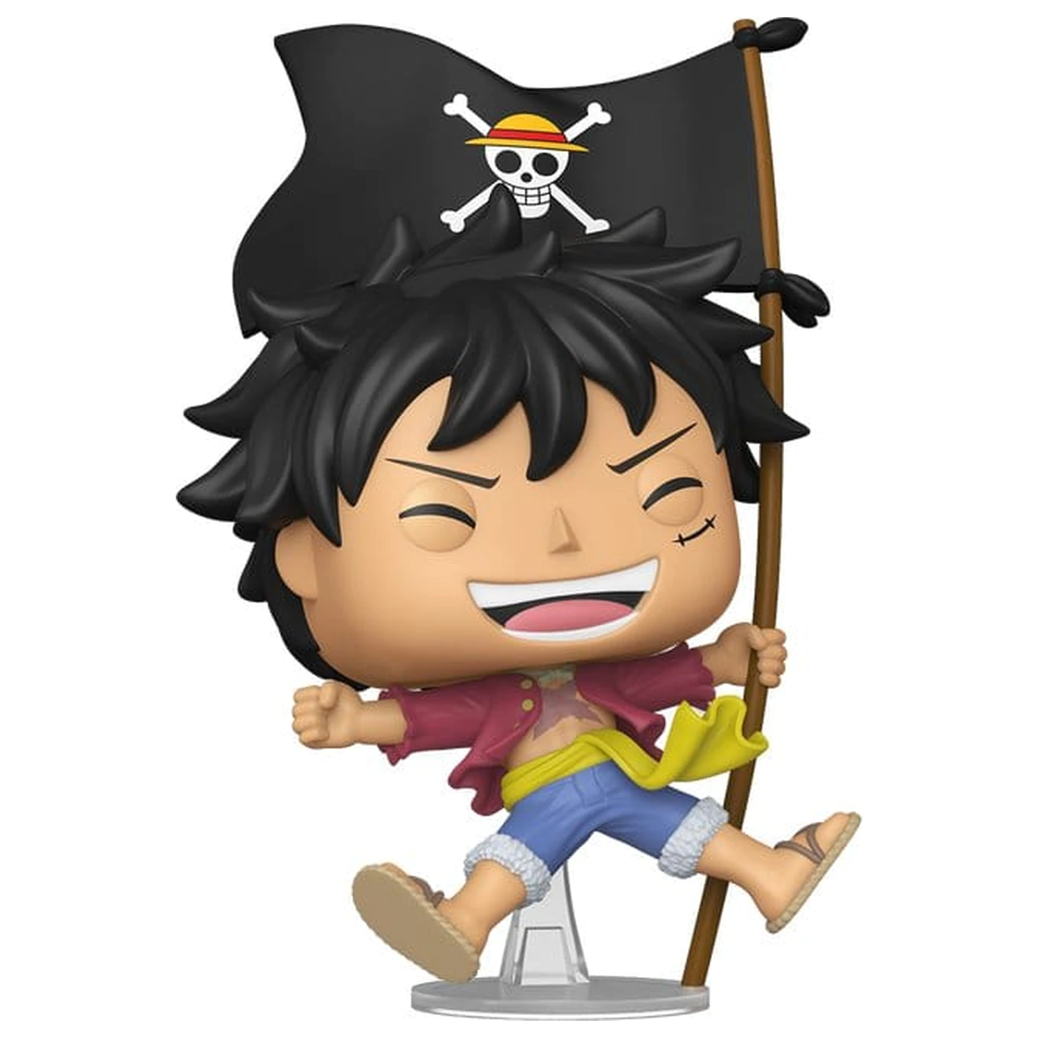 One Piece Funko POP! Vinyl Animation Figure Luffy w/Flag 9 cm  product photo