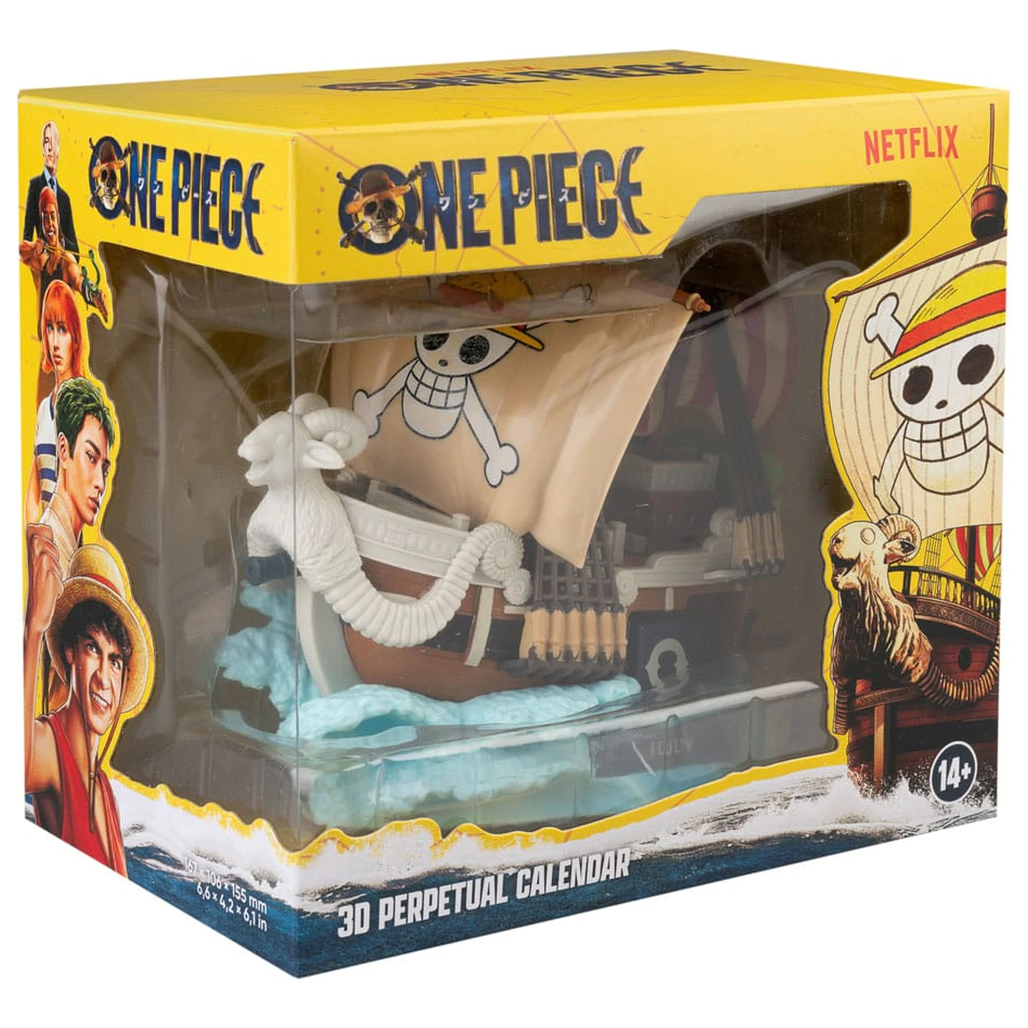 One Piece Going Merry 3D perpetual calendar product photo