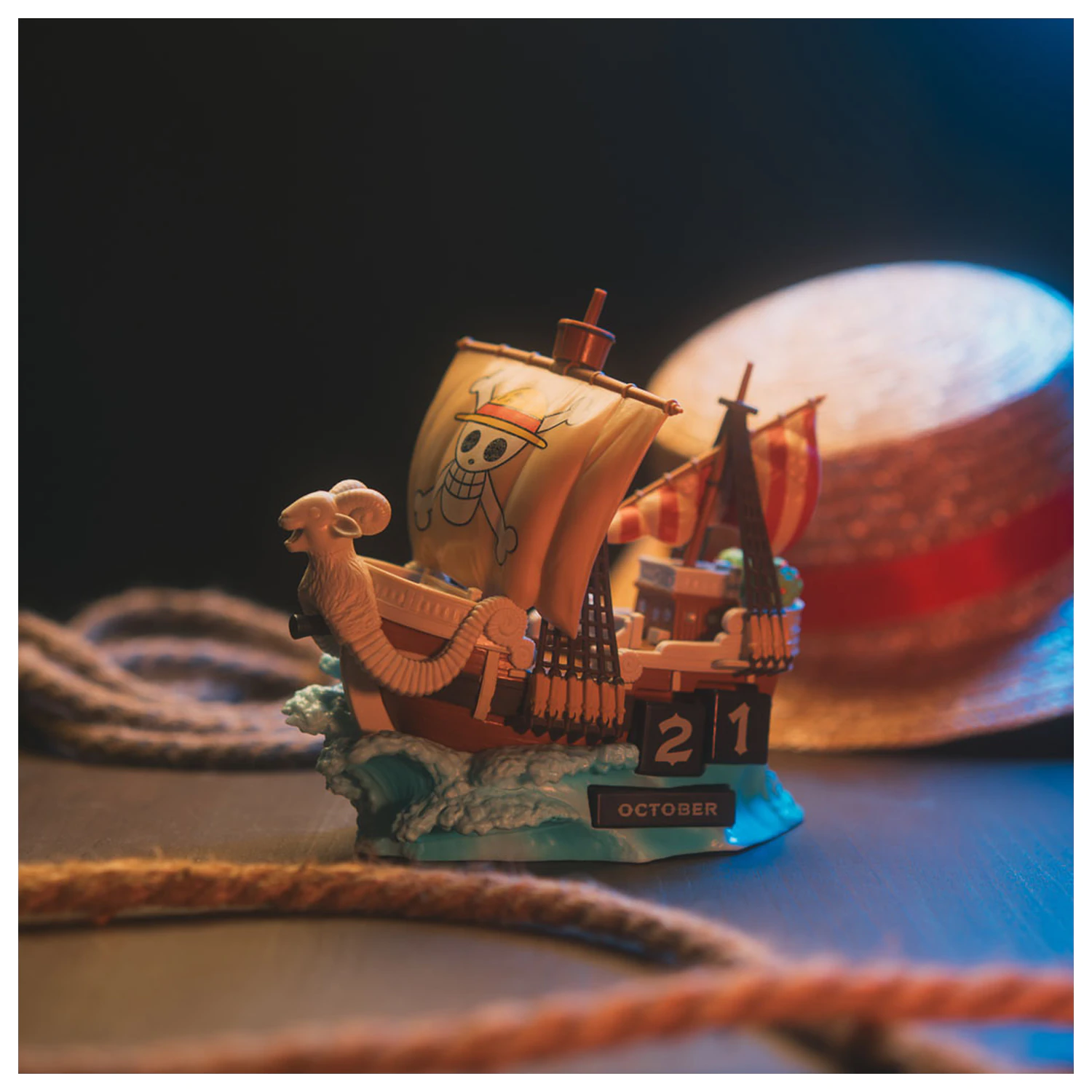 One Piece Going Merry 3D perpetual calendar product photo