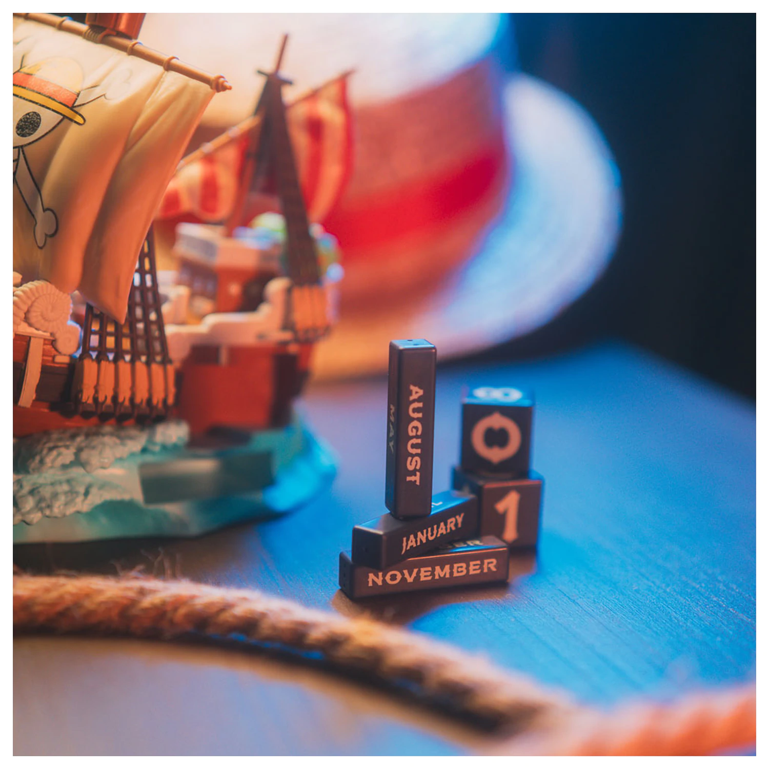 One Piece Going Merry 3D perpetual calendar product photo