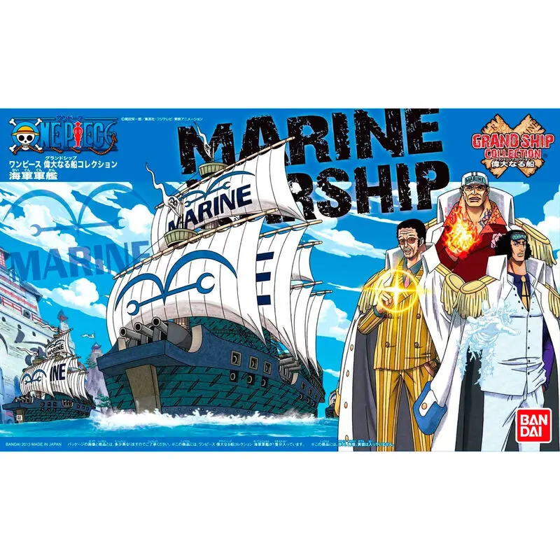 One Piece Grand Ship Collection Marine Ship Model Kit figure 15cm termékfotó