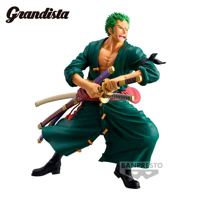 One Piece Grandista Roronoa Zoro figure 22cm product photo