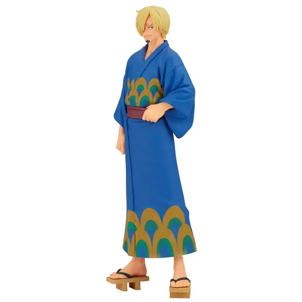 One Piece Grandline Series Wanokuni Yukata Silvers Sanji figure 17cm product photo