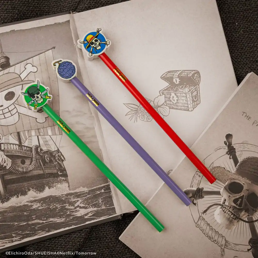 One Piece Pencils with Eraser Topper Gum-gum Fruit termékfotó