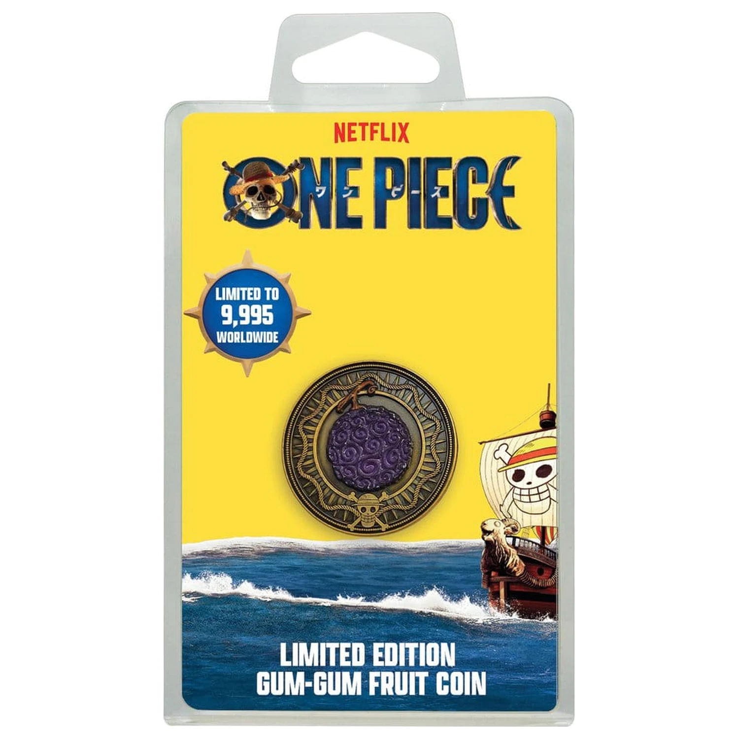 One Piece Collectable Coin Gum Gum Coin Limited Edition 4 cm product photo