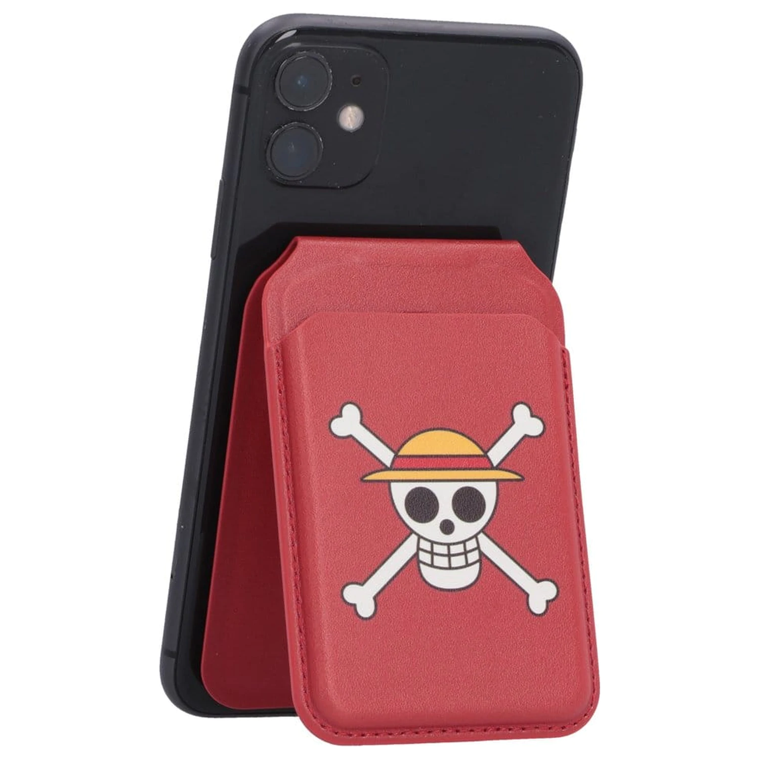 One Piece Card Holder Luffy Jolly Roger (Red) 10 cm product photo