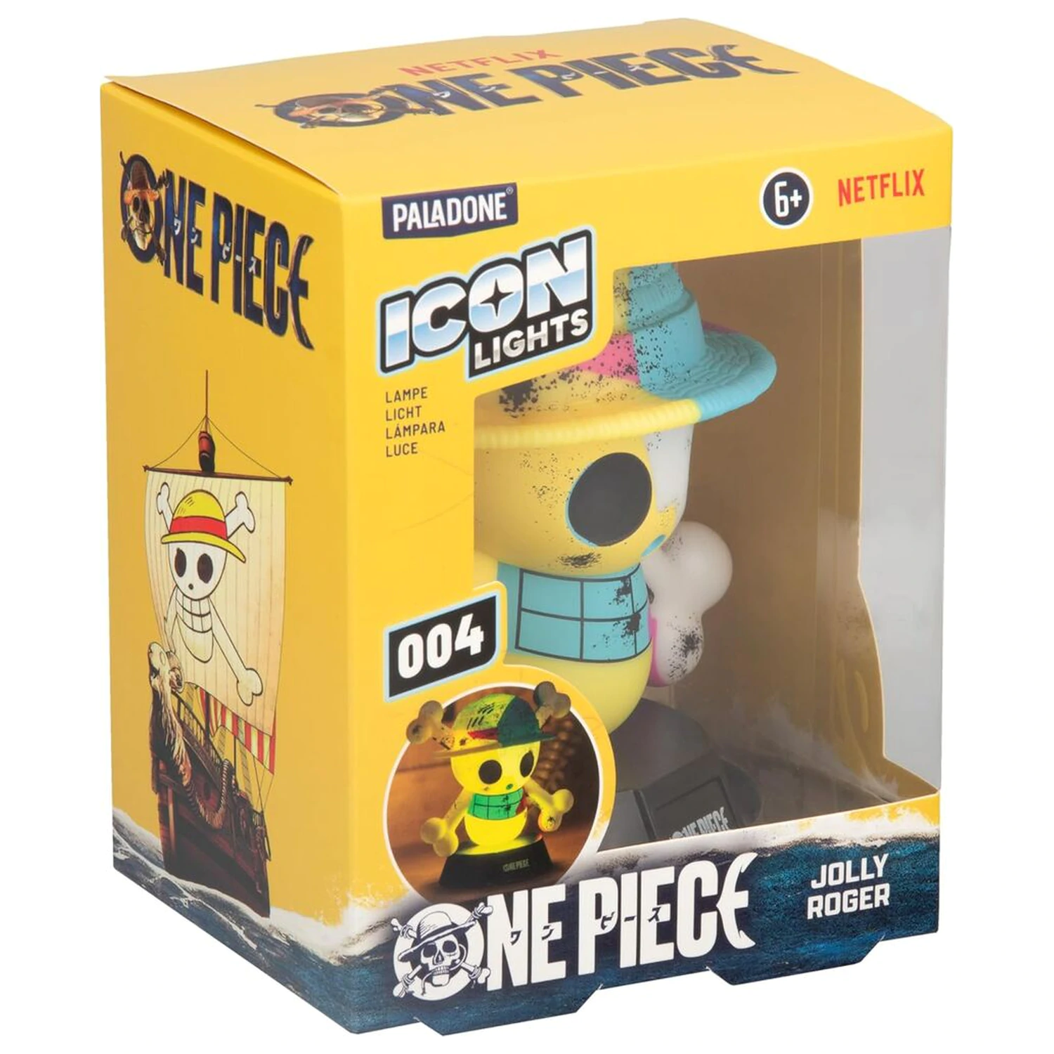 One Piece Jolly Roger Icon lamp product photo