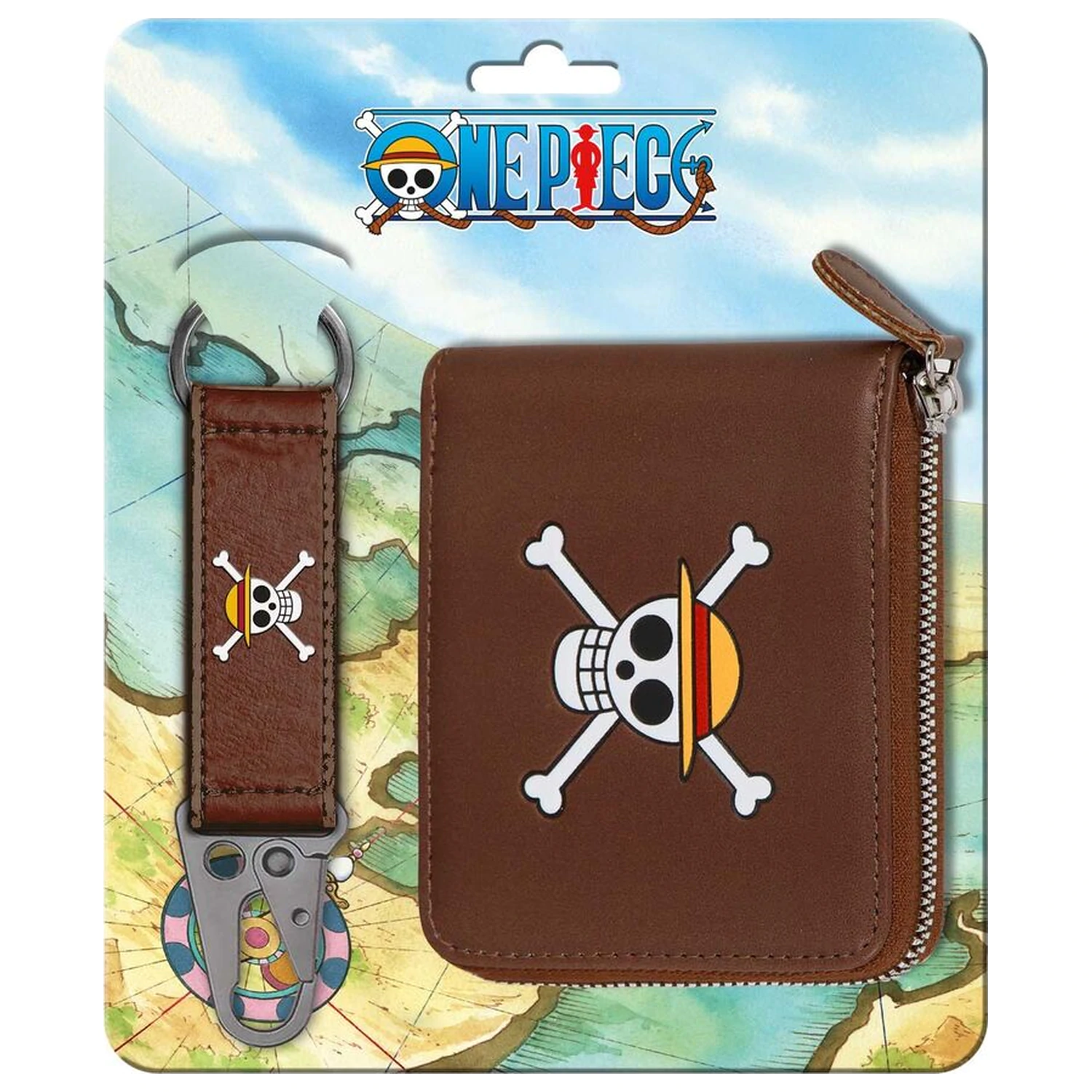 One Piece keyring + wallet set product photo