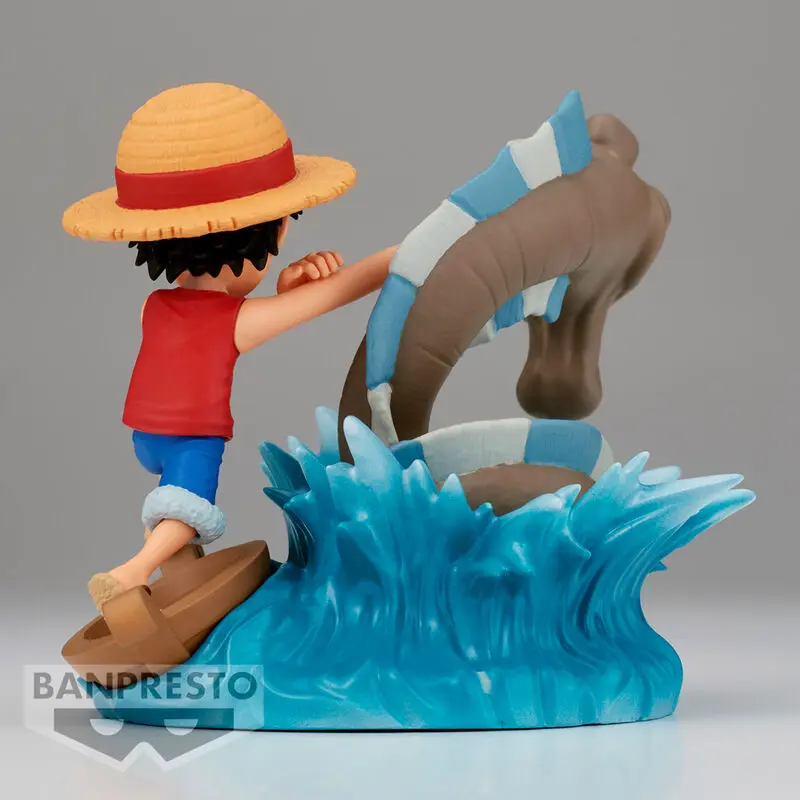 One Piece Log Stories PVC Statue Monkey D. Luffy vs Local Sea Monster 7 cm product photo