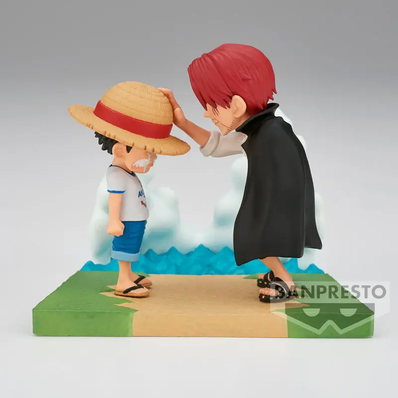 One Piece Log Stories Monkey Luffy &amp; Shanks figure 7cm product photo
