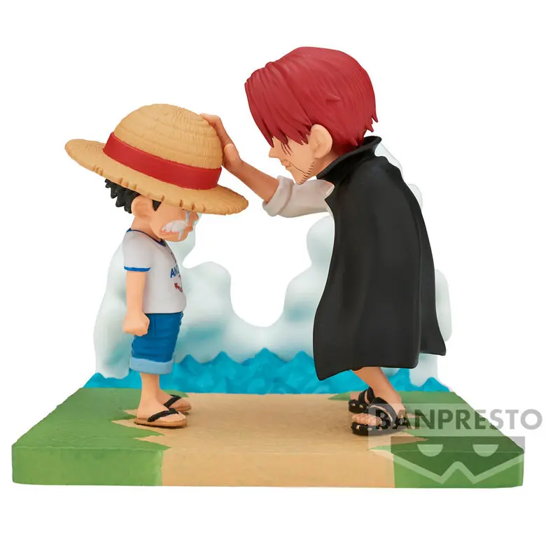 One Piece Log Stories Monkey Luffy &amp; Shanks figure 7cm product photo