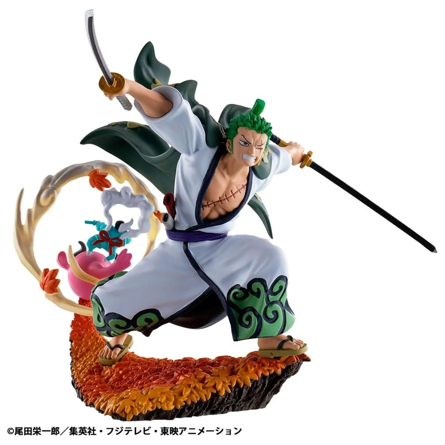 One Piece Logbox Re Birth Wano Kuni 4 Statue Set Petitrama 9 cm product photo