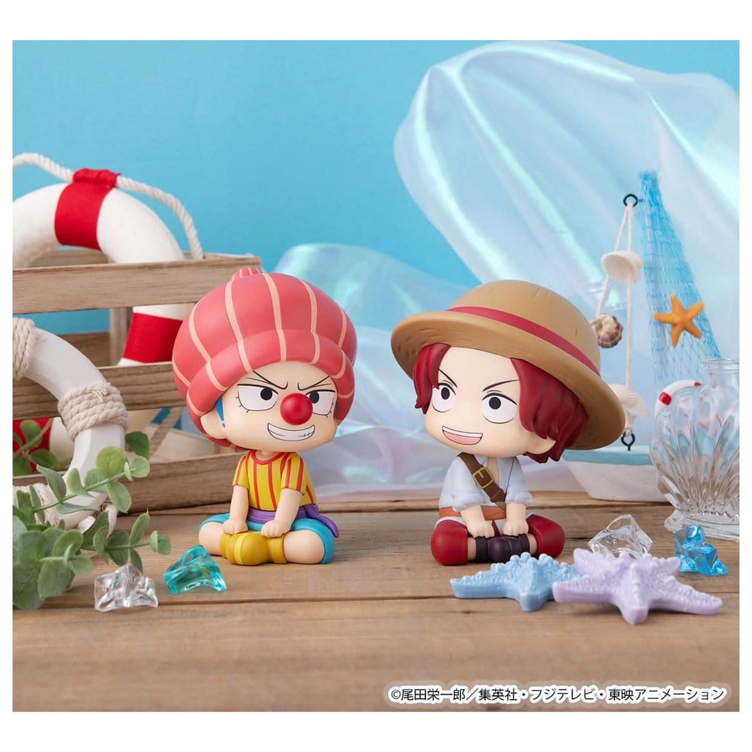 One Piece Look Up PVC Figures 2-Pack Shanks & Buggy Childhood Ver. 11 cm (with gift) product photo