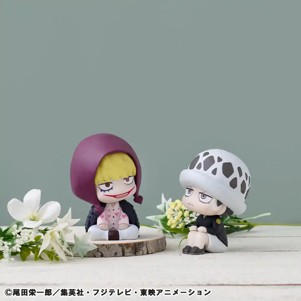 One Piece Look Up PVC Statues Trafalgar Law Childhood Ver. &amp; Corazon 11 cm (with gift) product photo