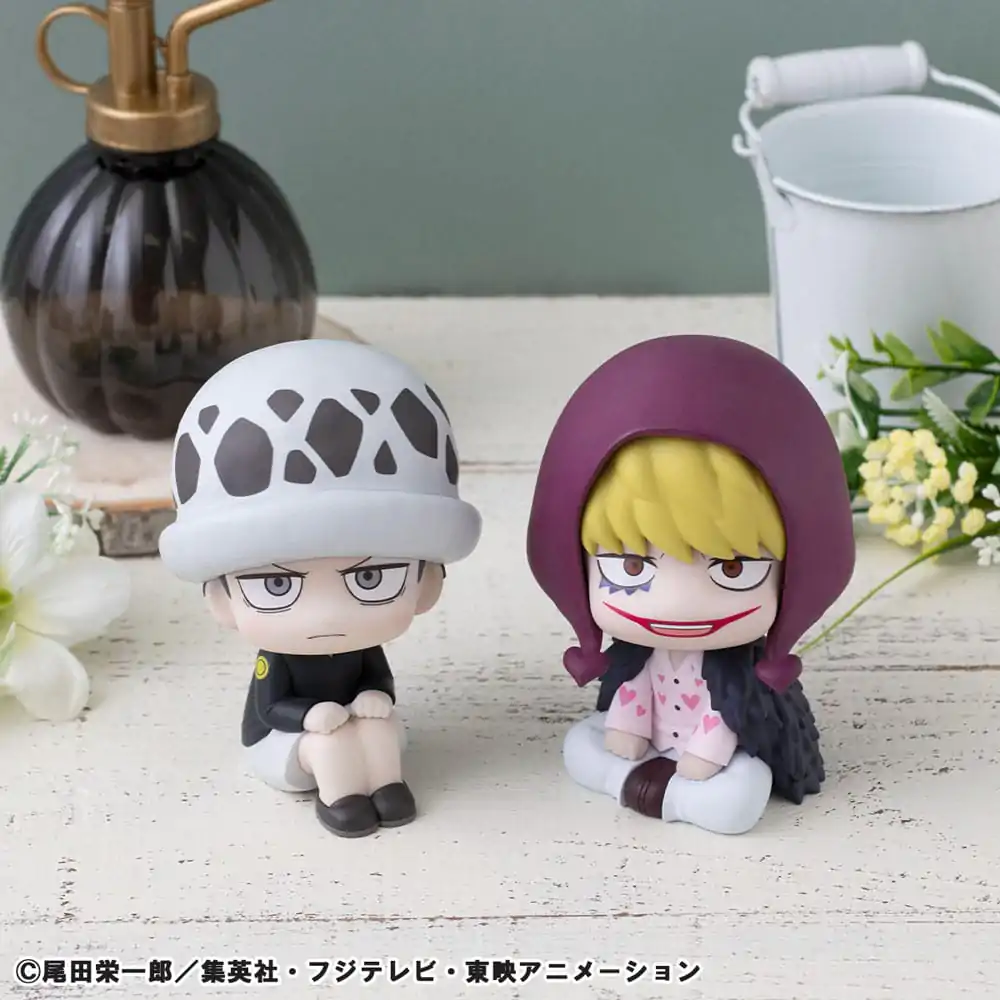 One Piece Look Up PVC Statues Trafalgar Law Childhood Ver. &amp; Corazon 11 cm (with gift) product photo