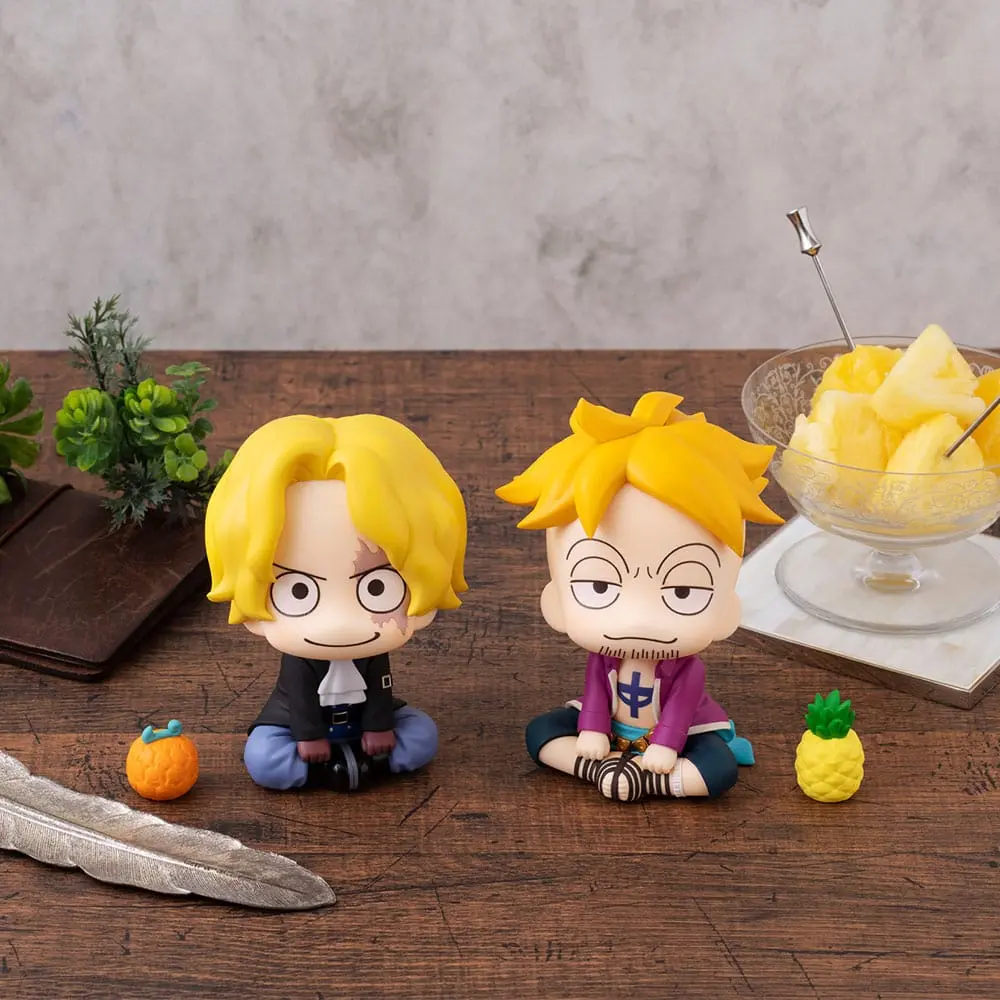 One Piece Look Up PVC Statue Sabo &amp; Marco 11 cm product photo