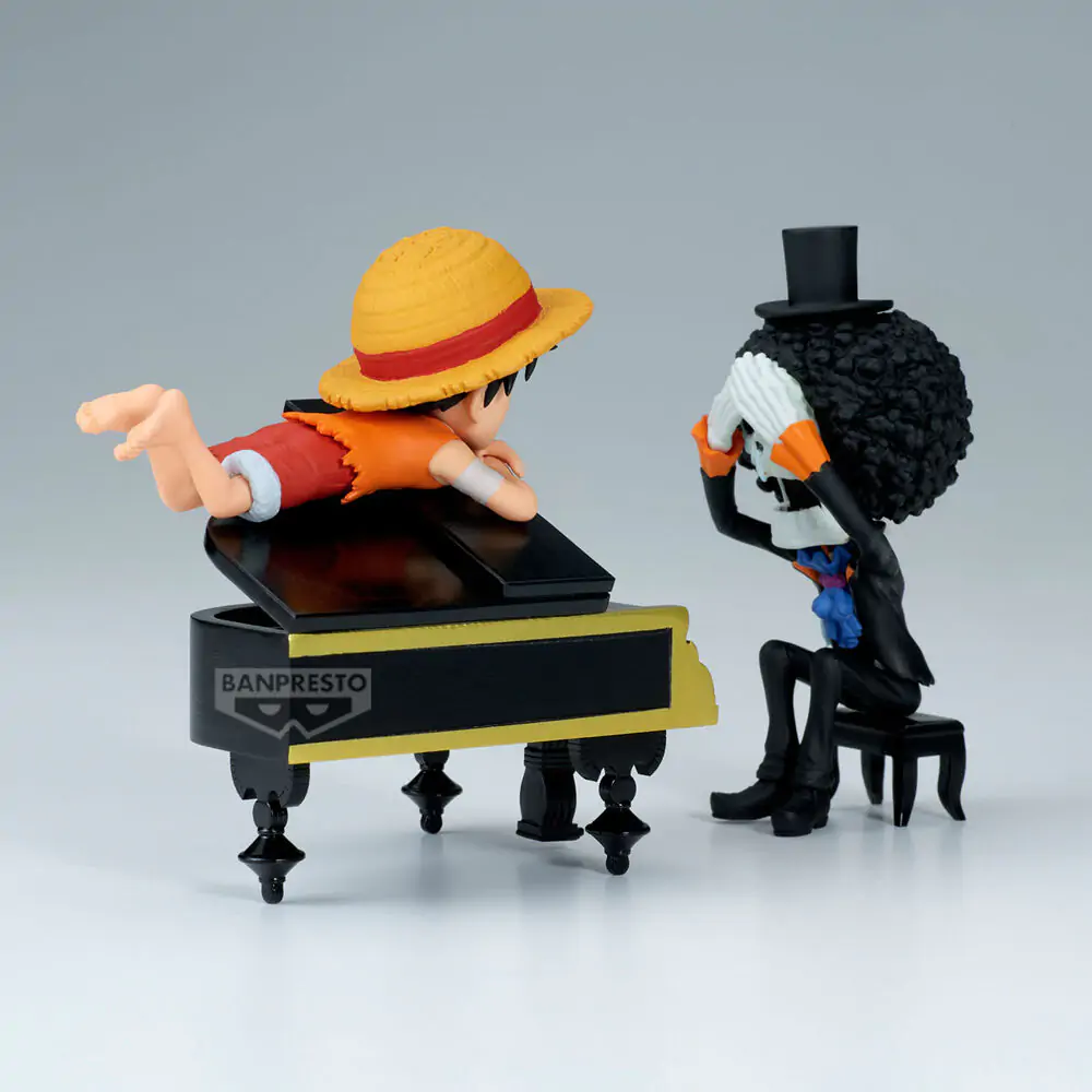 One Piece Luffy &amp; Brook Word Collectable Stories figure 8cm product photo