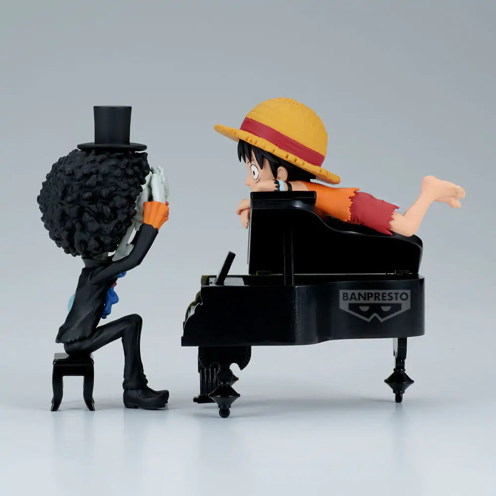 One Piece Luffy &amp; Brook Word Collectable Stories figure 8cm product photo