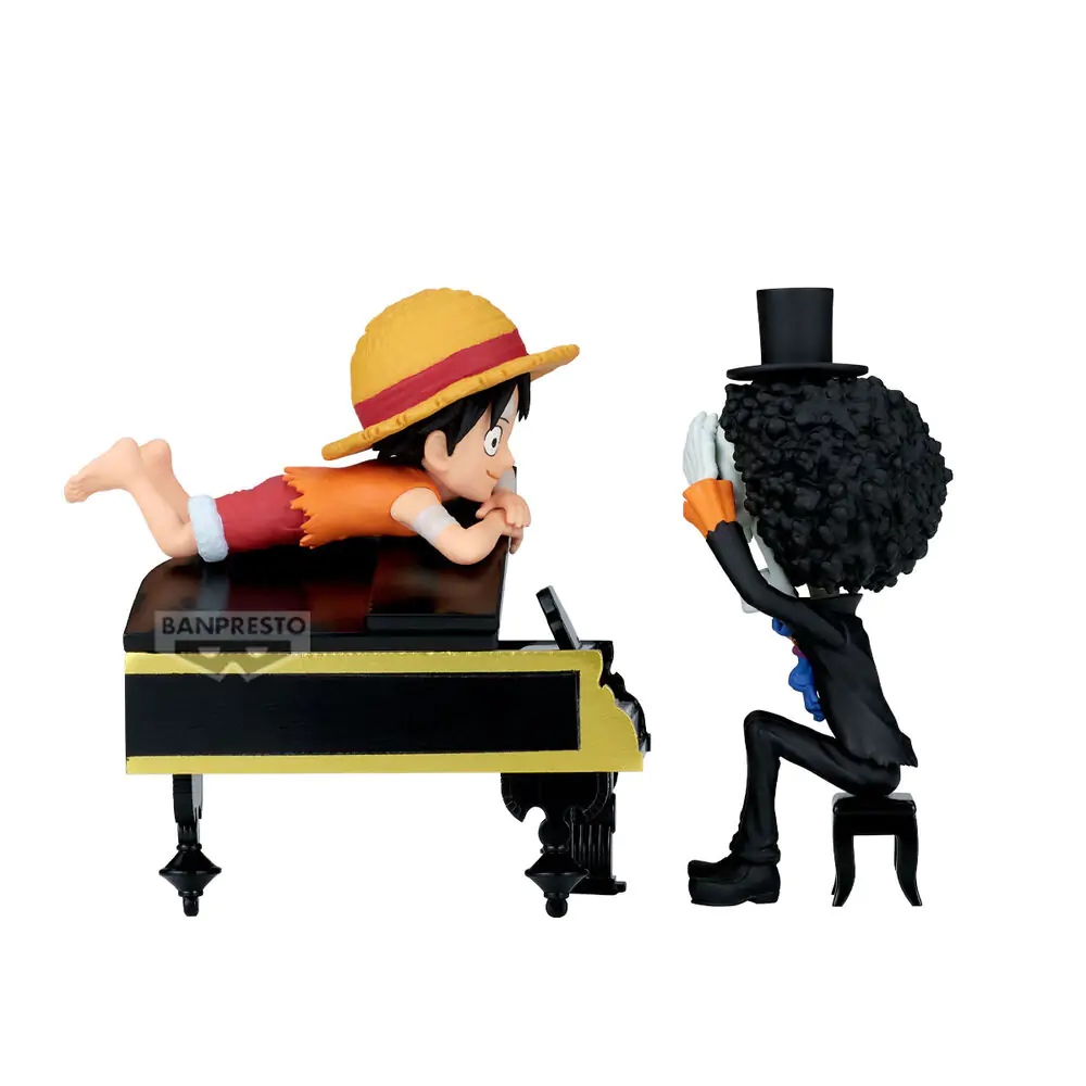 One Piece Luffy &amp; Brook Word Collectable Stories figure 8cm product photo
