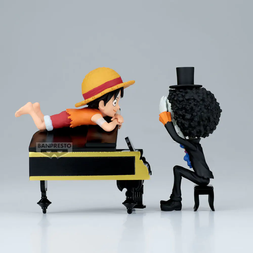 One Piece Luffy &amp; Brook Word Collectable Stories figure 8cm product photo