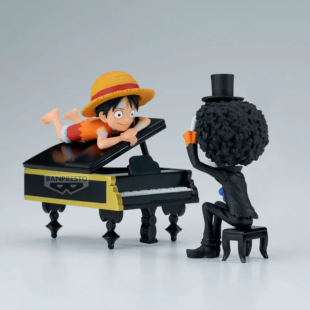 One Piece Luffy &amp; Brook Word Collectable Stories figure 8cm product photo
