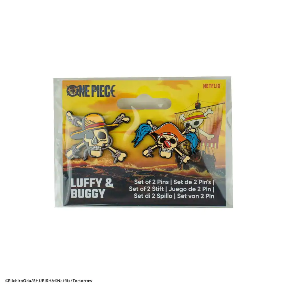 One Piece Pins 2-Pack Luffy & Buggy termékfotó