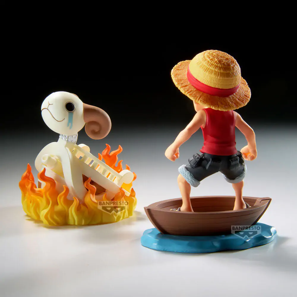 One Piece Luffy & Going Merry Log Stories figure 8cm termékfotó