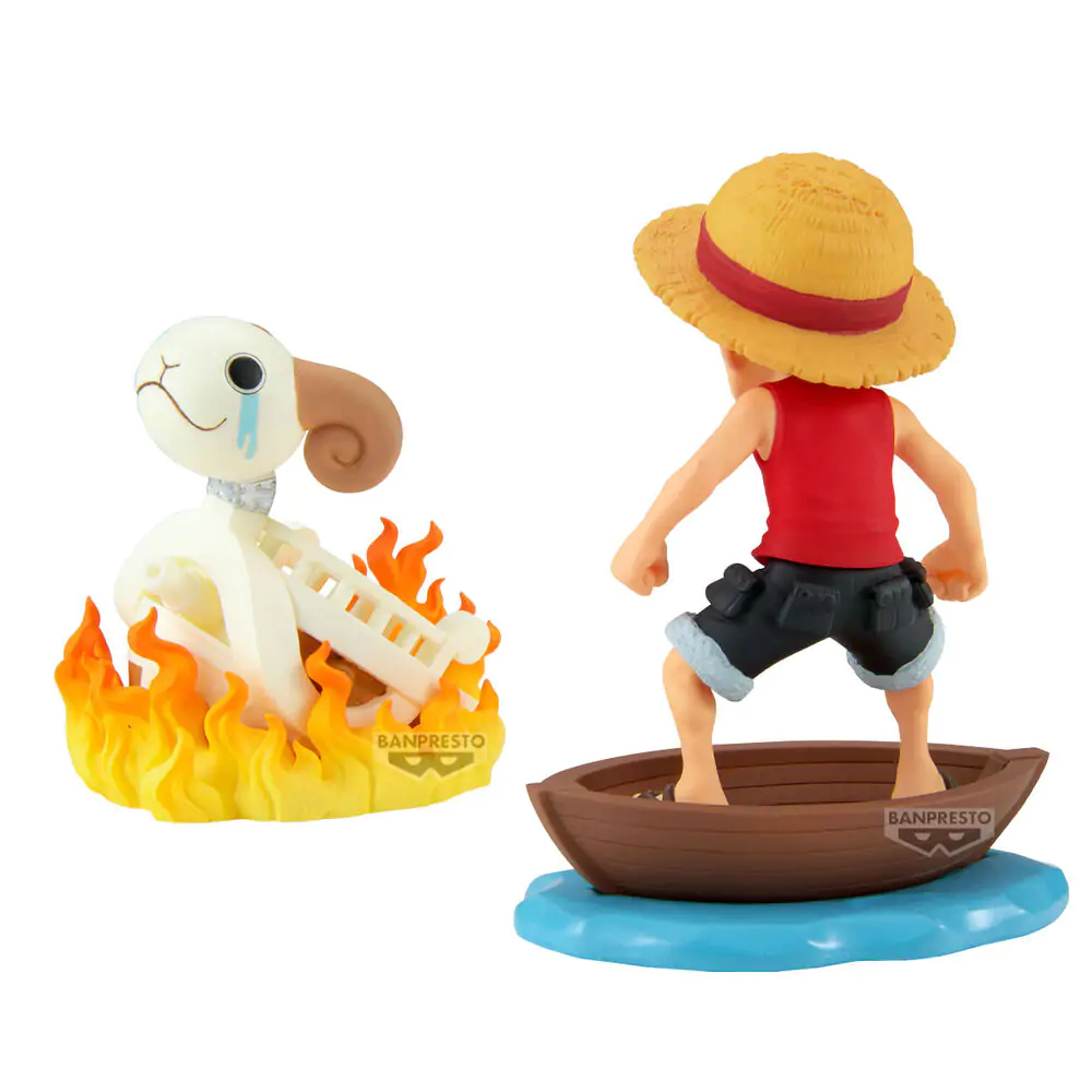 One Piece Luffy & Going Merry Log Stories figure 8cm termékfotó