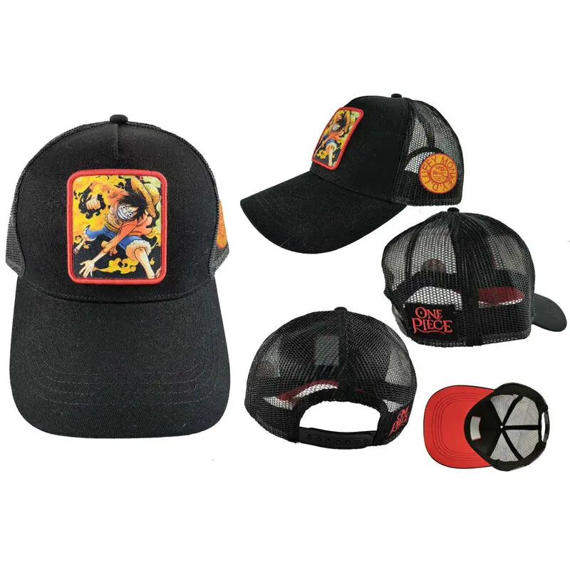 One Piece Luffy Attack adult cap product photo