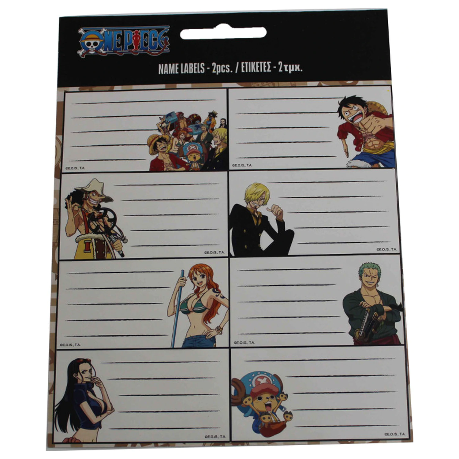 One Piece Monkey D. Luffy notebook label 16 pcs product photo