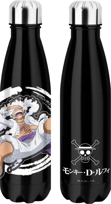 One Piece Thermo Water Bottle Luffy Gear 5 Black product photo