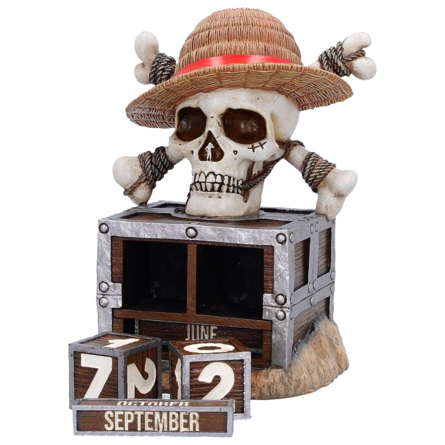 One Piece Perpetual Calendar Luffy Jolly Roger 16 cm product photo