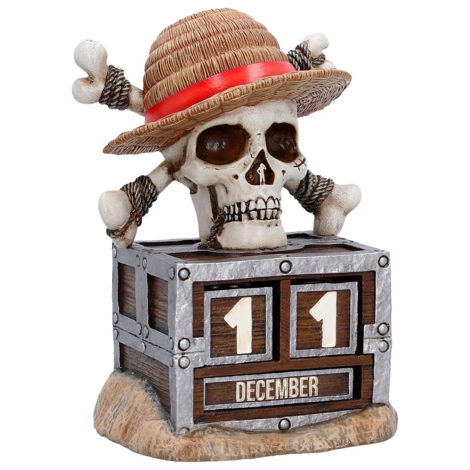 One Piece Perpetual Calendar Luffy Jolly Roger 16 cm product photo