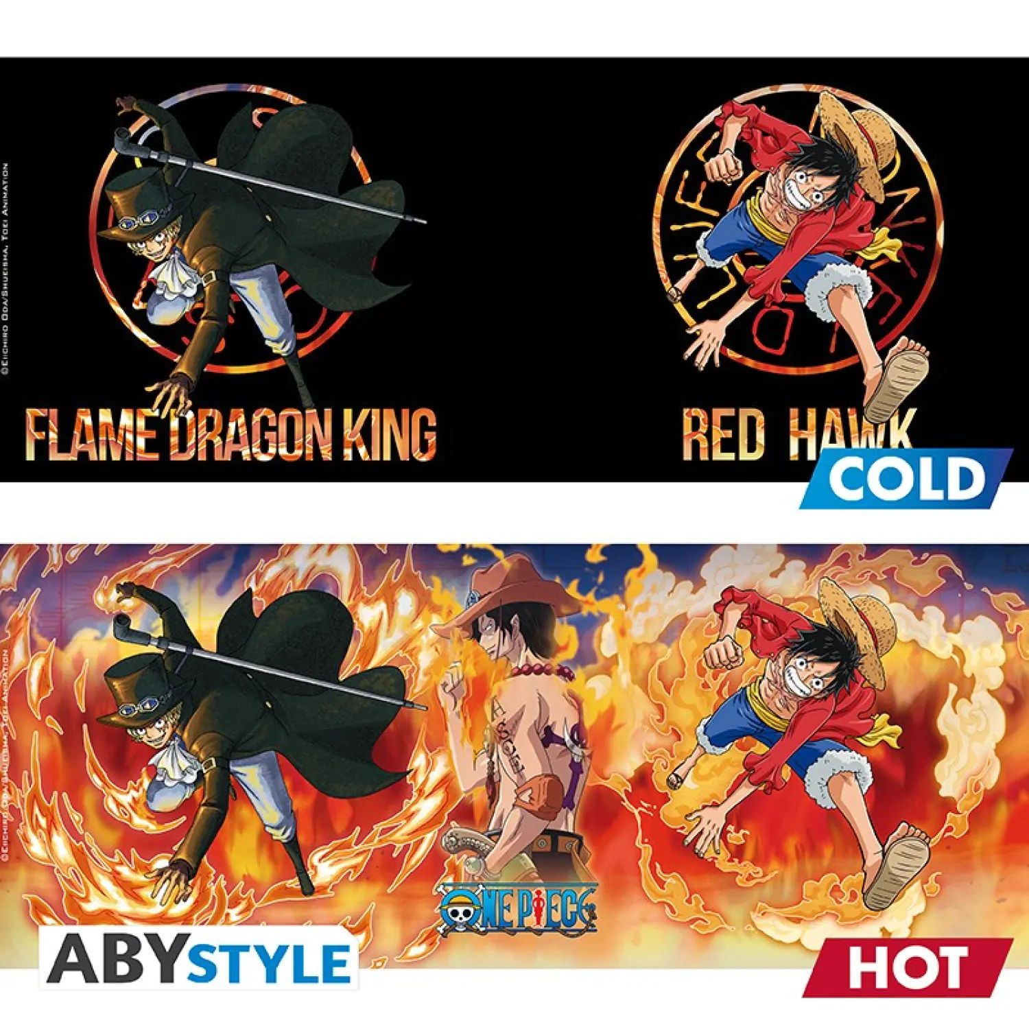 One Piece Luffy & Sabo Heat Change Mug product photo
