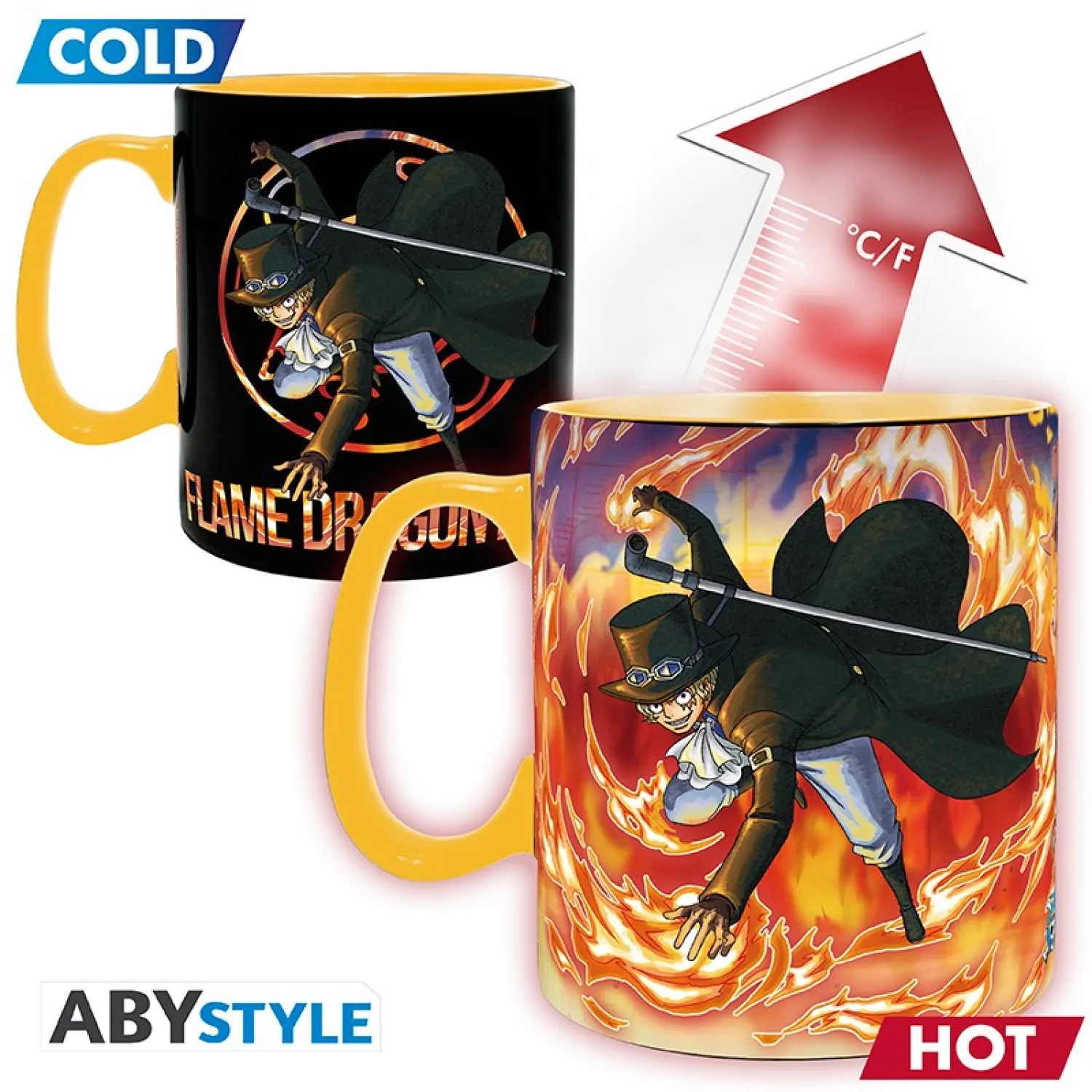One Piece Luffy & Sabo Heat Change Mug product photo